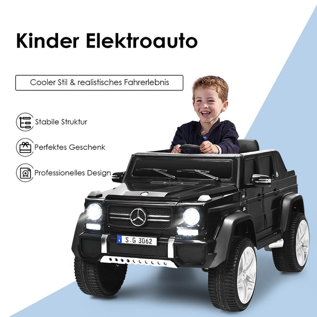 12V Kinder-Aufsitzauto mit Fernbedienung, Musik, LED-Lichtern