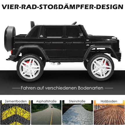 12V Kinder-Aufsitzauto mit Fernbedienung, Musik, LED-Lichtern
