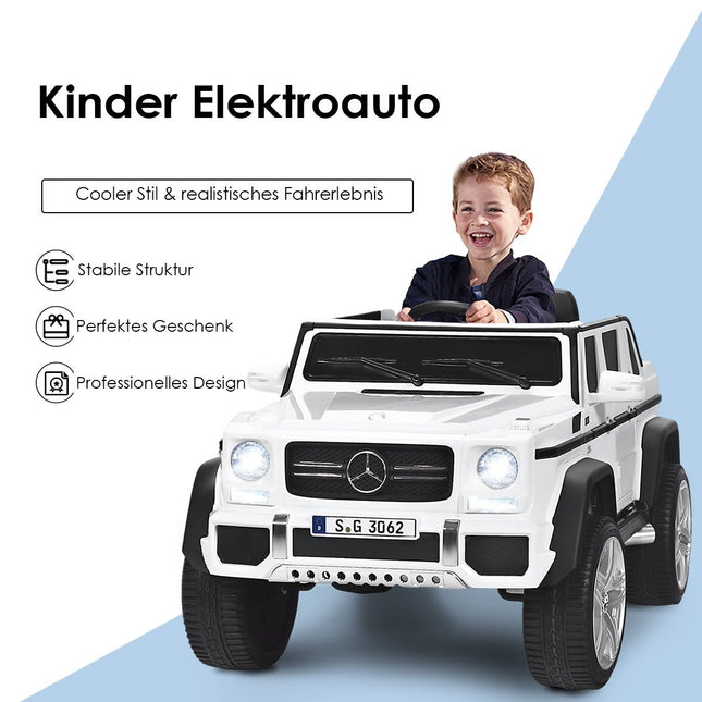 12V Kinder-Aufsitzauto mit Fernbedienung, Musik, LED-Lichtern