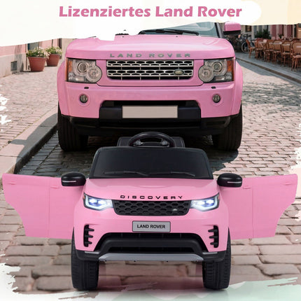12V Kids Ride-On Electric Car, Remote Control, LED, Pink