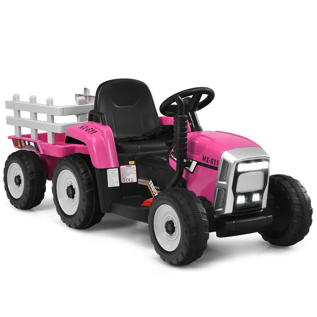 12V Kinder Traktor mit Anhänger, Fernbedienung