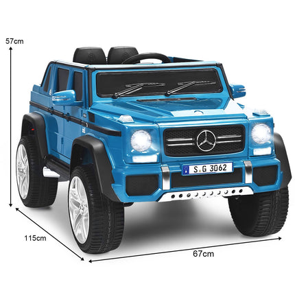 12V Kinderauto mit Fernbedienung, Federung, Blau