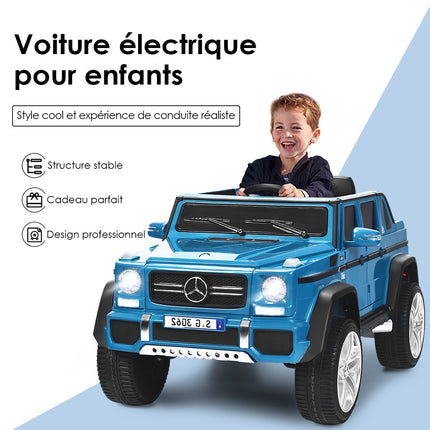 12V Kinderauto mit Fernbedienung, Federung, Blau