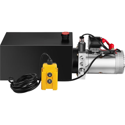 12V Single-Acting Hydraulic Pump, 10-Quart, 15ft Remote