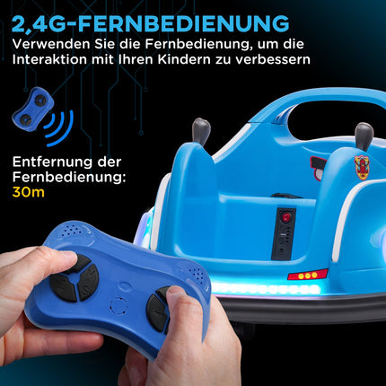 12V Kinder Elektro Bumper Car, Fernsteuerung, 360° Drehung