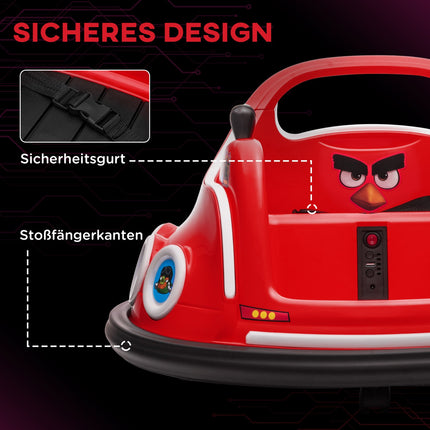 12V Kinderauto mit Fernbedienung, Lichtern und 360°-Drehfunktion