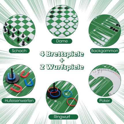 12-in-1 Multi-Spieltisch: Kicker, Airhockey, Billard
