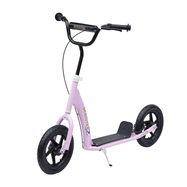 12-Zoll-Roller für Kinder mit Hinterradbremse, pink