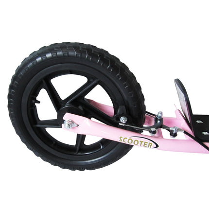 12-Zoll-Roller für Kinder mit Hinterradbremse, pink