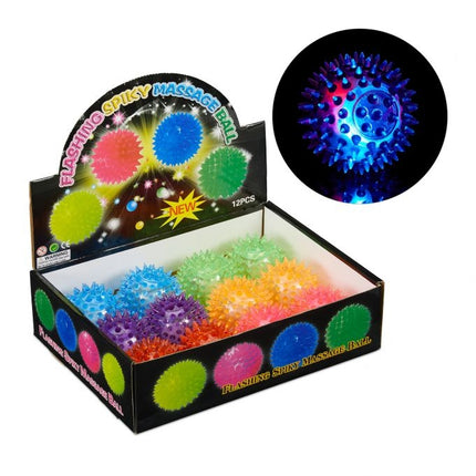 12 pcs. Rubber balls with LED lights