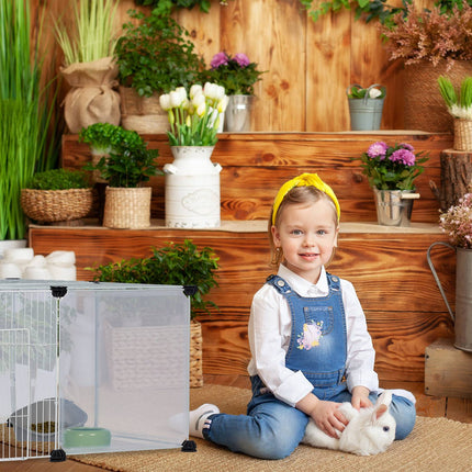 12-piece freestanding cabinet Transparent