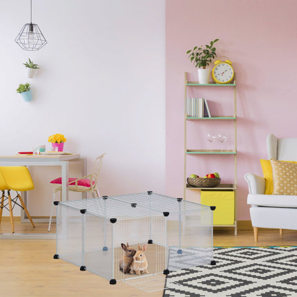 12-piece freestanding cabinet Transparent