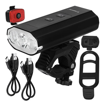 1300lm LED-Fahrradlicht-Kit, USB-C, IP65 wasserdicht