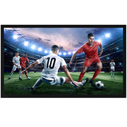 130-Inch Fixed Frame Projection Screen, 16:9 4K, Wall-Mount