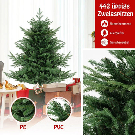 Umělý vánoční stromek 135 cm se 160 LED světly
