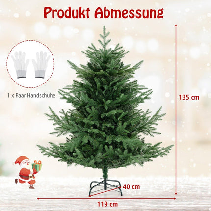 Umělý vánoční stromek 135 cm se 160 LED světly