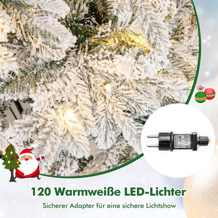 135 cm künstlicher Weihnachtsbaum mit LED-Beleuchtung