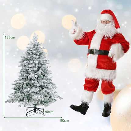 135 cm künstlicher Weihnachtsbaum mit LED-Beleuchtung
