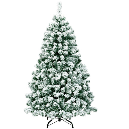 135 cm Artificial Christmas Tree with Lights and Snow