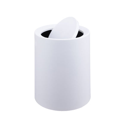13L Swing-Lid Plastic Bin for Kitchen or Bathroom