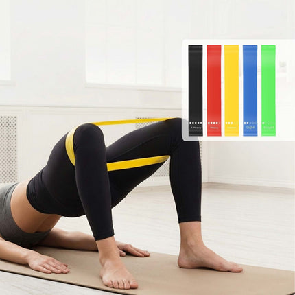 13-Piece Black Pilates Set with Bands and Weights