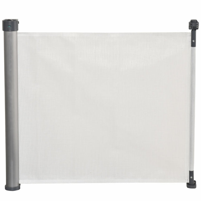 Ausziehbares Treppenschutzgitter 140 cm, aufrollbar, Einhandbedienung