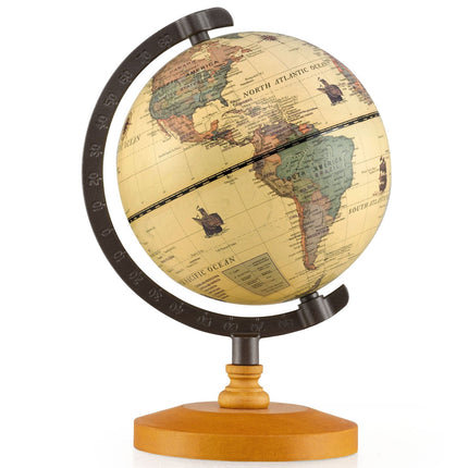 14cm Globe with Metal Stand – Educational, Geographic