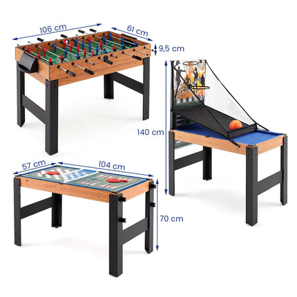 14-in-1 Multi-Spieltisch-Set mit Zubehör
