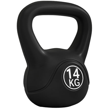 14 kg Black Kettlebell with Sand Filling for Beginners