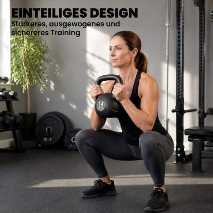14 kg Black Kettlebell with Sand Filling for Beginners