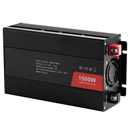 1500W Modified Sine Wave Power Inverter, 12V-230V