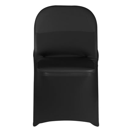 150-Pack Black Stretch Chair Covers, Polyester Spandex