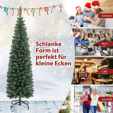 150 cm Artificial Christmas Tree with 150 LEDs, Green
