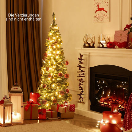 150 cm Artificial Christmas Tree with 150 LEDs, Green
