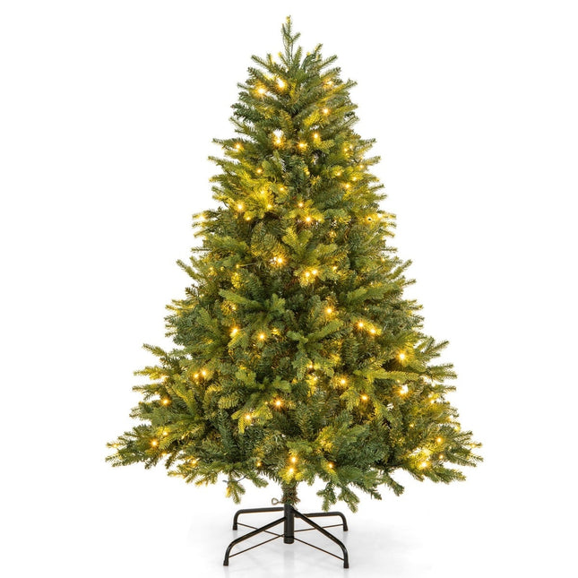 150 cm Künstlicher Weihnachtsbaum mit LED-Beleuchtung, 11 Modi