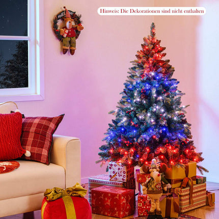 150 cm Pre-Lit Christmas Tree with RGB Lights & Remote