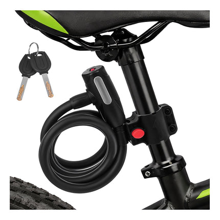 150cm Fahrradschloss aus Stahl mit Schlüsselhalter