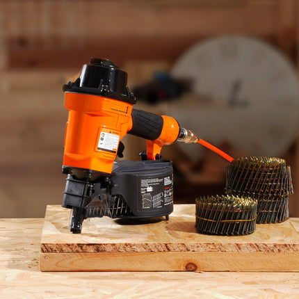 15-Degree Pneumatic Coil Siding Nailer, 1 to 2-1/4 In