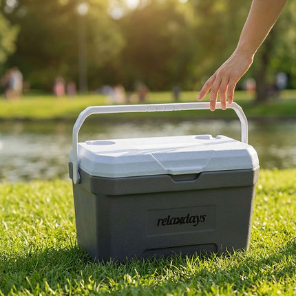Chladicí box 15L s chladicí vložkou – bílá/šedá