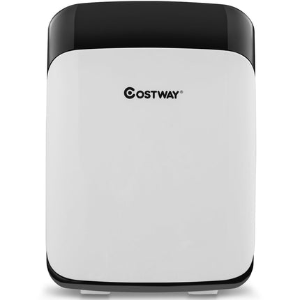 15L Mini Fridge 2 in 1 Cooling and Heating Function Portable Freezer Drinks Cooler 38cm x 33cm x 27cm White Energy Class E