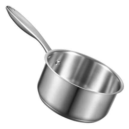 1.5 Qt Saucepan With Steamer, Stainless Steel, Glass Lid
