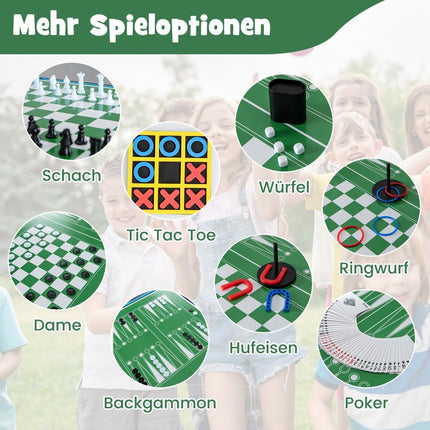 15-in-1 Multi-Game Table Set with Foosball, Billiards, Hockey