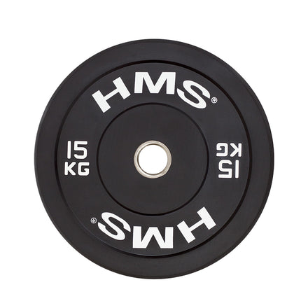 Olympijský bumper kotouč 15 kg, černý