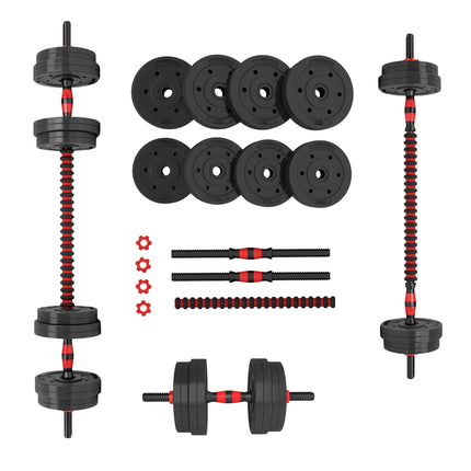 15 kg Hantel- & Kurzhantelset aus Kompositmaterial