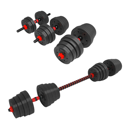 15 kg Hantel- & Kurzhantelset aus Kompositmaterial
