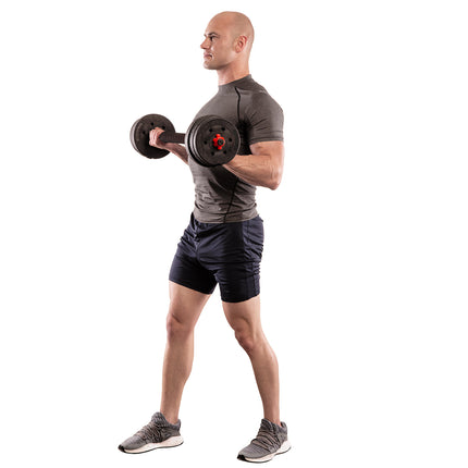 15 kg Hantel- & Kurzhantelset aus Kompositmaterial