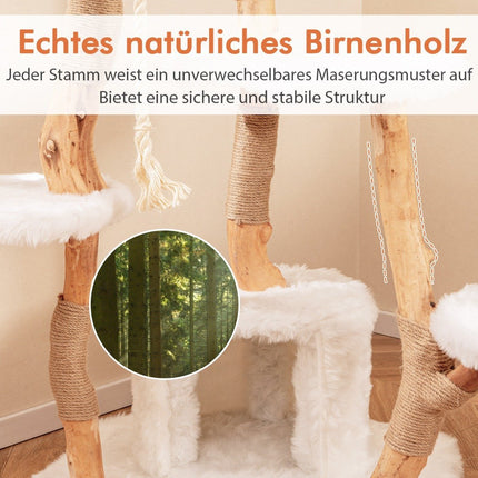 168 cm Cat Tree with Platforms, Cave, and Sisal Posts