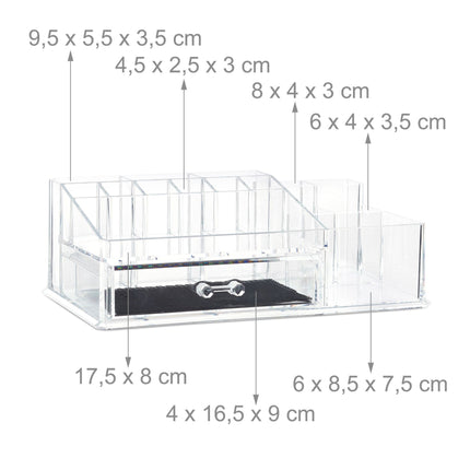 Make-up-Organizer mit 16 Fächern