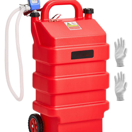 16 Gallon Fuel Caddy – Portable 12V Pump, 4 ft Hose