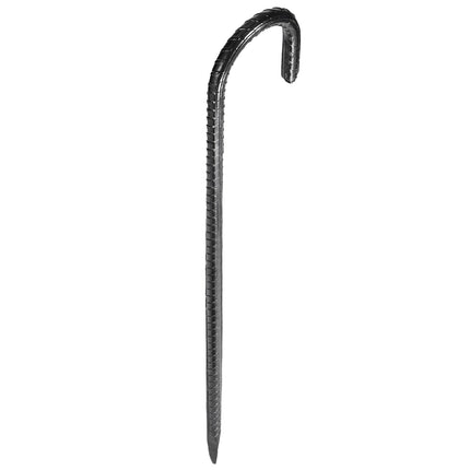 16-Inch J-Hook Rebar Stakes, Galvanized, 24-Pack